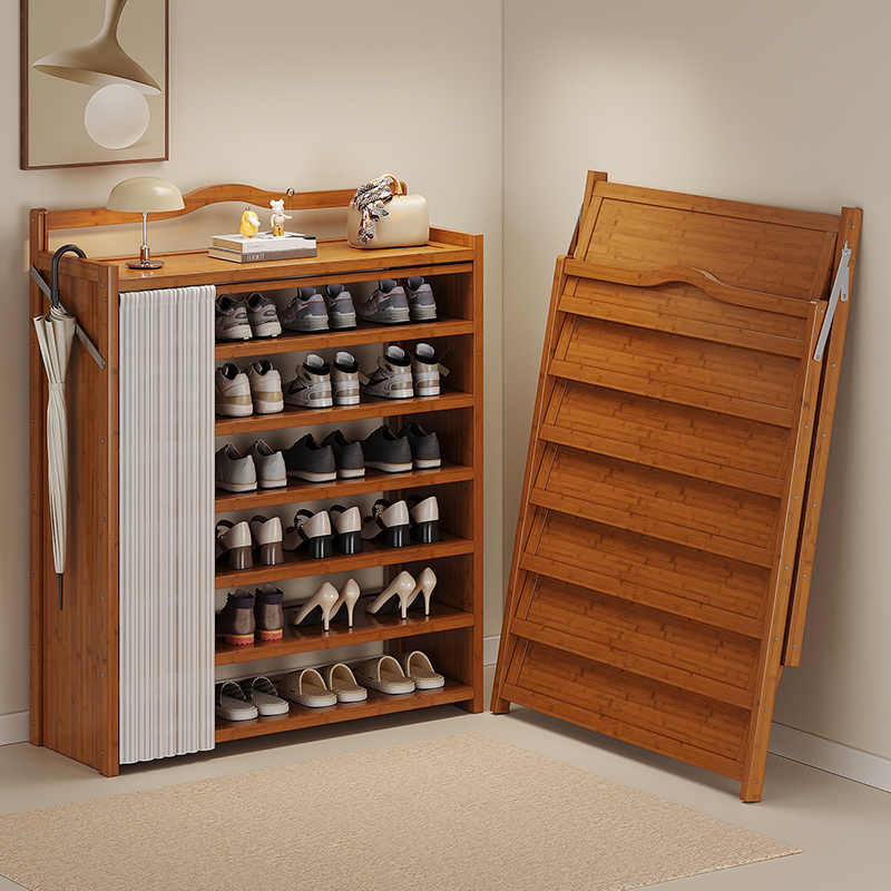 折叠鞋架多层家用门口简易鞋柜免安装一体式出租房宿舍鞋子收纳层