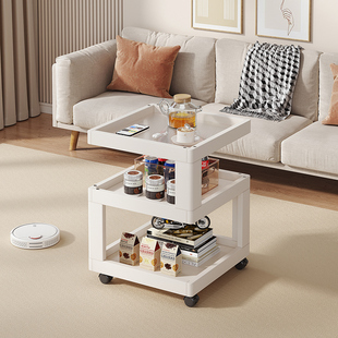 沙发边柜侧边茶几可移动边几客厅2025新款轻奢高级感小桌子置物架