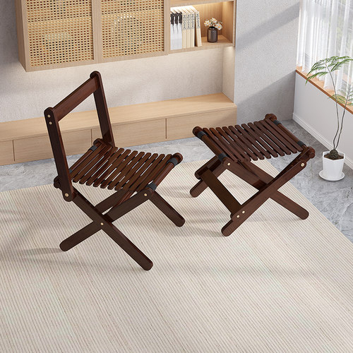 加厚折叠凳家用马扎凳矮脚靠背椅