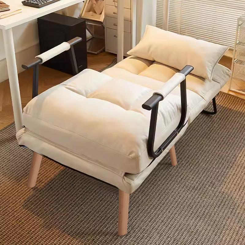 躺椅午休折叠床懒人靠背两用椅办公室午睡单人床可坐可躺沙发座椅