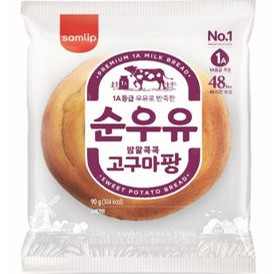 韩国进口Samlip三立奶油味红薯味手撕面包点心糕点早餐网红零食
