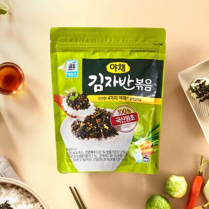 韩国进口思潮大林干海苔炒紫菜蔬菜鳀鱼虾米炒海苔拌饭