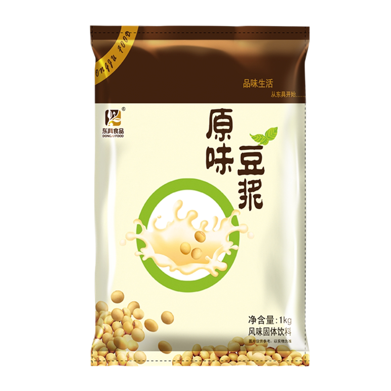 东具速溶原味豆粉早餐店冲饮原料1kg豆浆机热饮机商用袋装豆浆粉