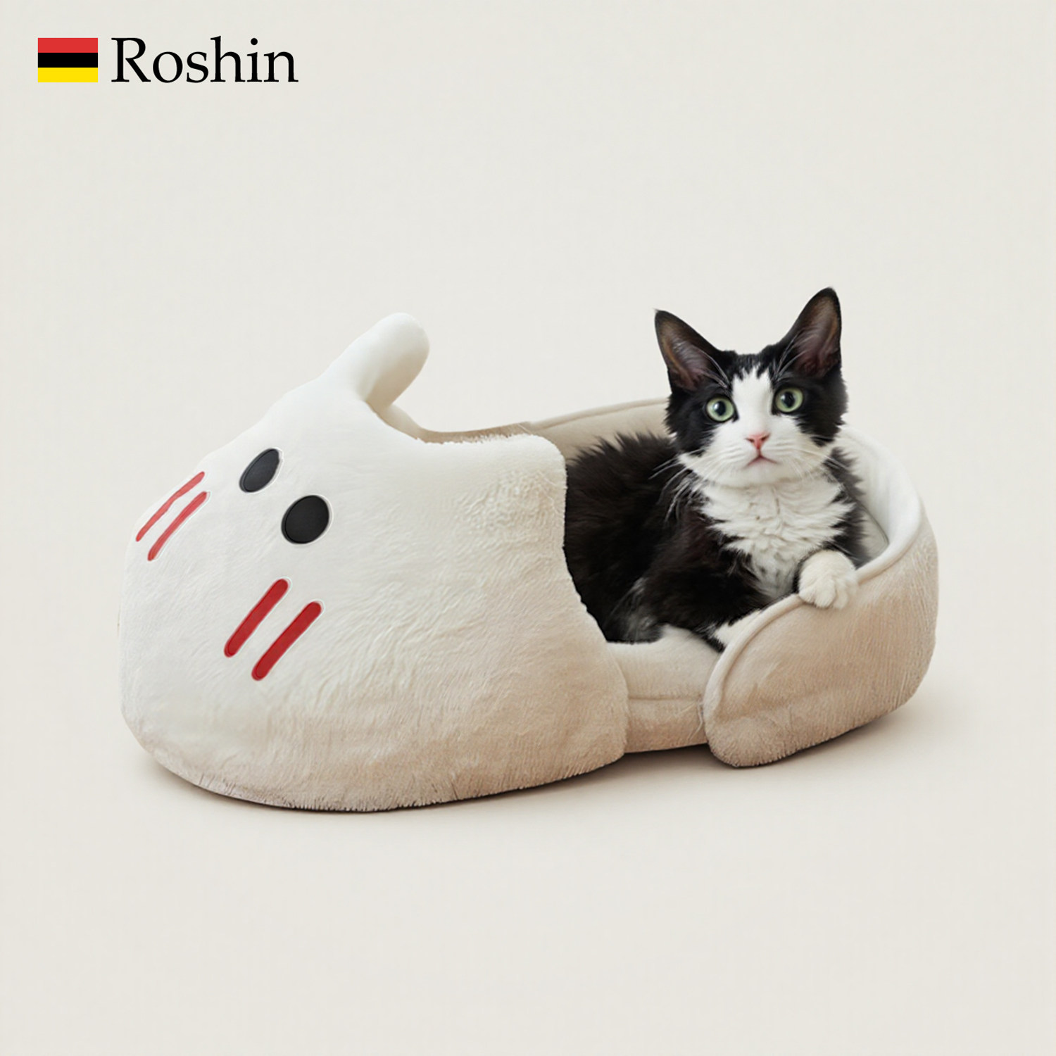 Roshin保暖加厚半封闭式拖鞋通用小猫猫咪安全感睡觉德文猫,宠物/宠物食品及用品,猫窝/屋/帐篷/沙发,淘宝优惠券,粉丝福利购,淘宝优惠卷