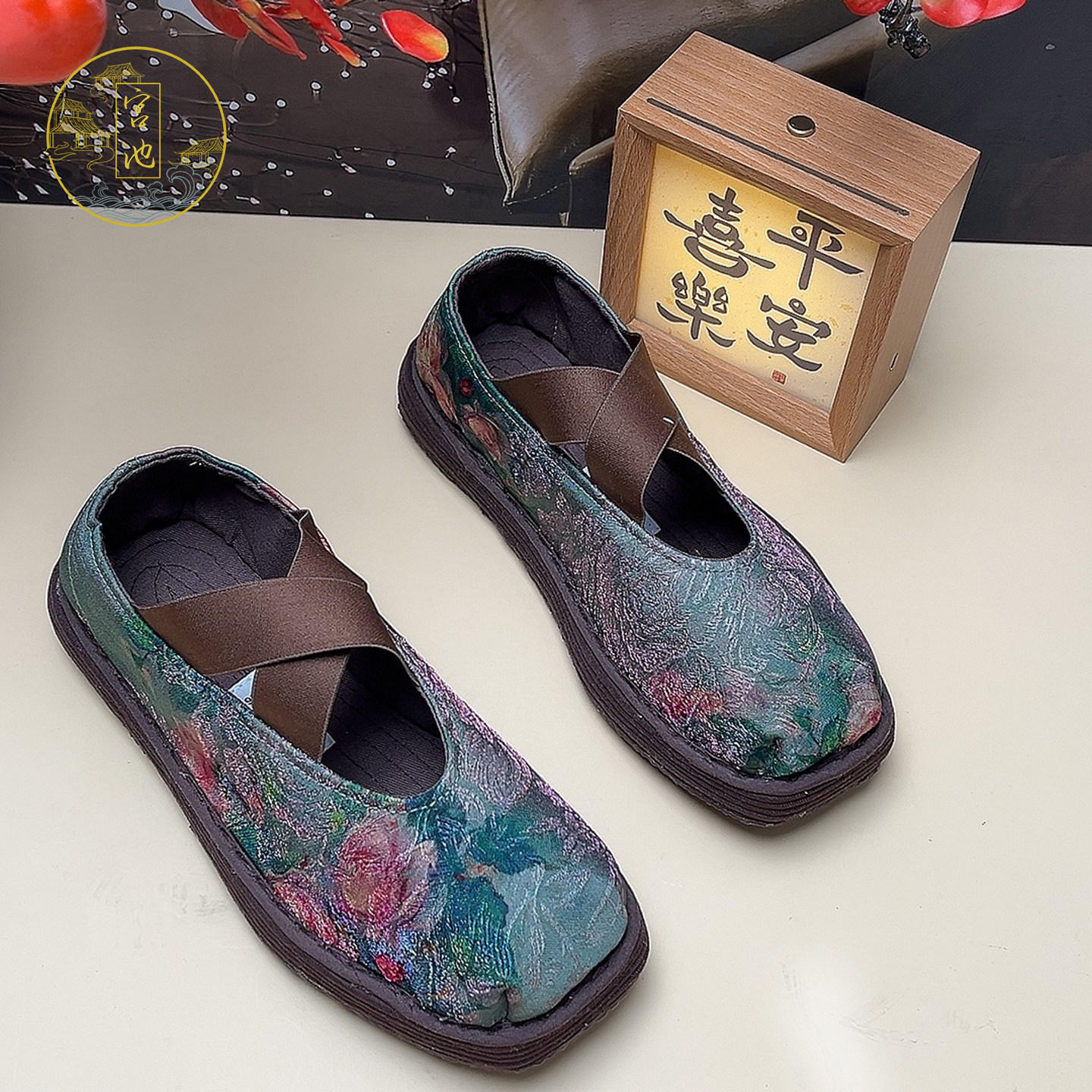 真丝香云纱芭蕾鞋休闲平底软底透气千层底纯手工女士布鞋春夏单鞋