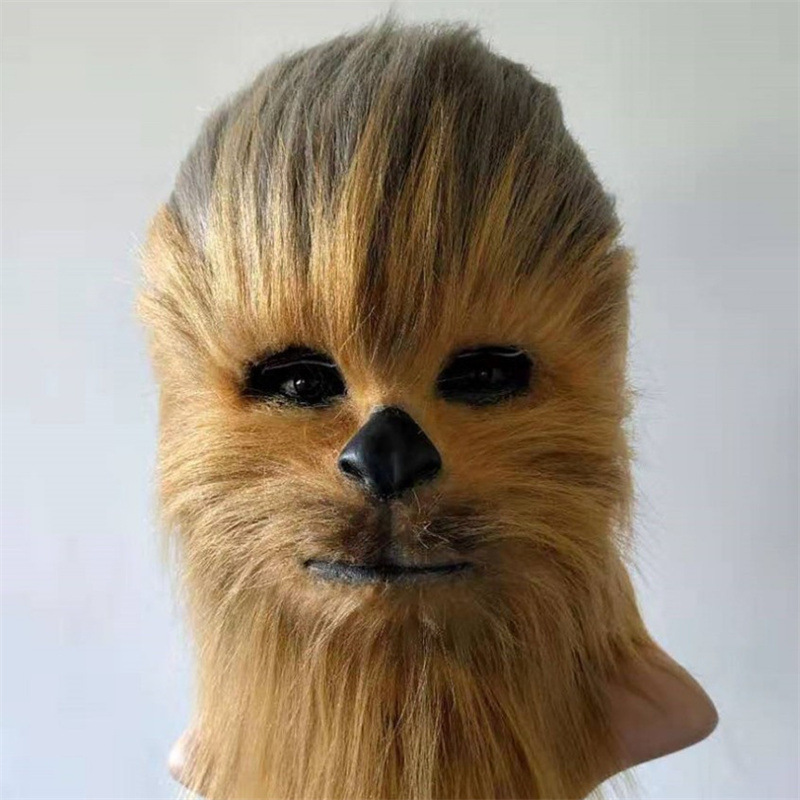 星球大战原力觉醒猿人楚巴卡面具影视装扮乳胶头套伍基人脸谱面罩