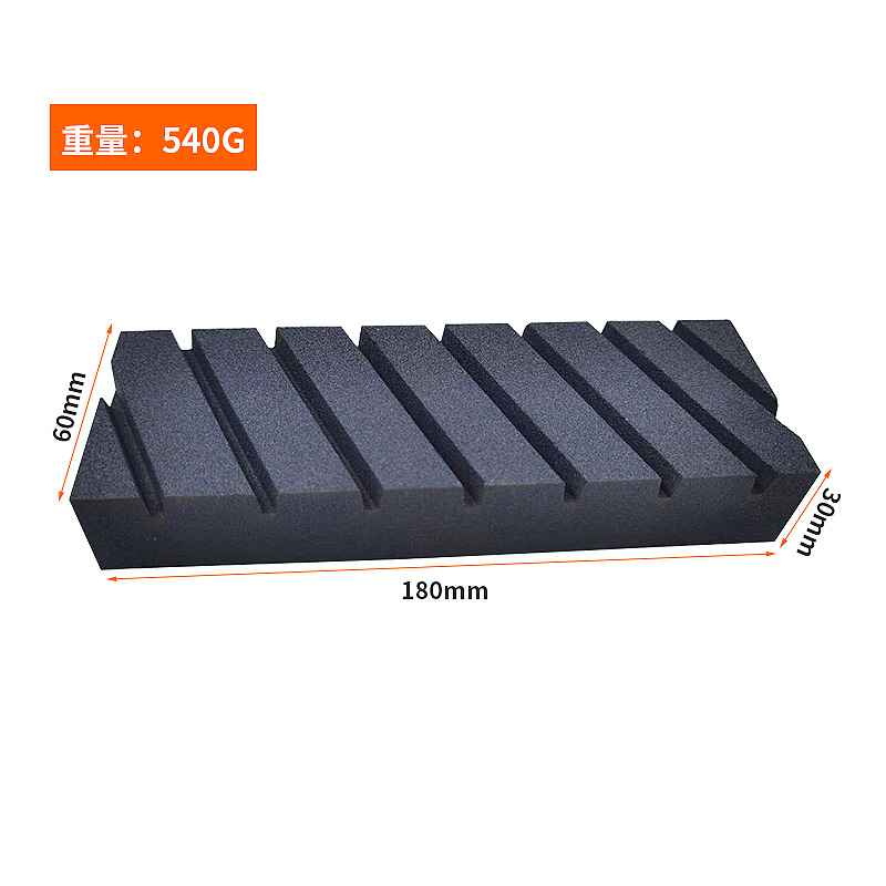 槽石黑碳化硅320#带槽纹修正石厨房砥石黑色磨刀石油石长方形