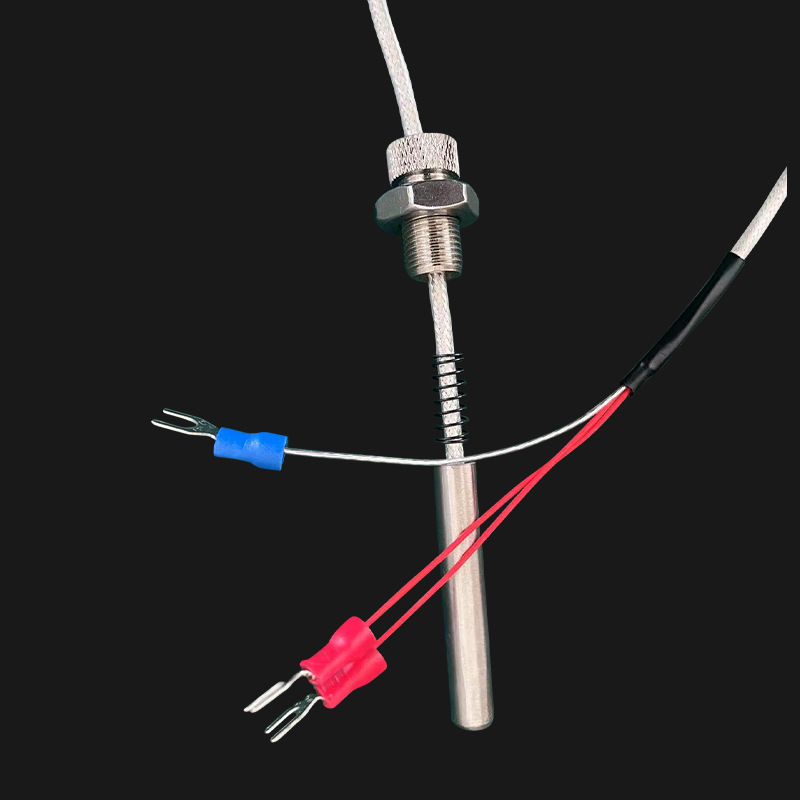 厂家直供K型热电偶探头式温度传感器PT100铂热电阻引线感温线