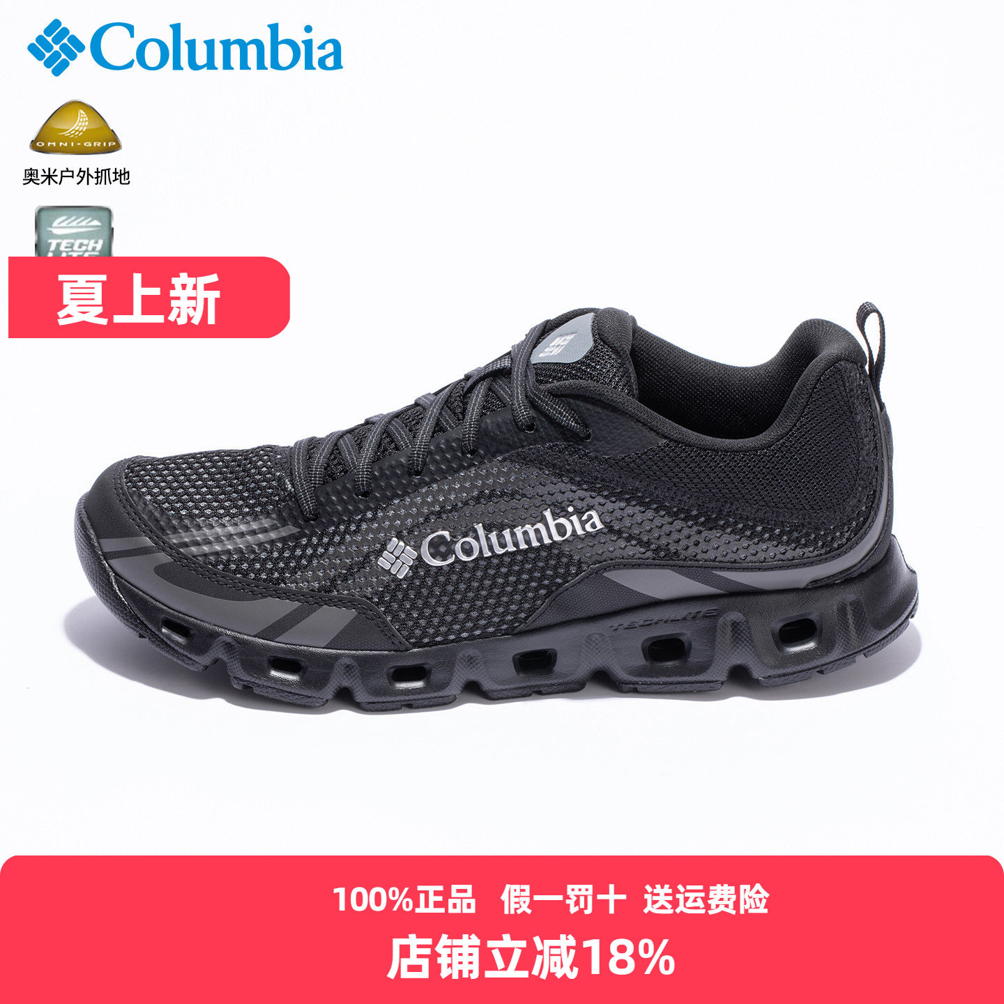 Columbia哥伦比亚男鞋溯溪鞋26春夏户外缓震防滑涉水两栖鞋BM4617 - 实物图