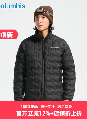Columbia哥伦比亚羽绒服男25秋冬户外热能保暖立领防泼外套WE8412