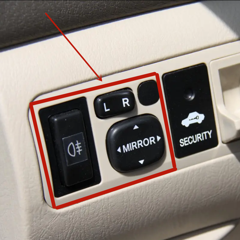 适配比亚迪F3/F3R倒车镜调节开关后视镜调节开关前后雾灯开关配件