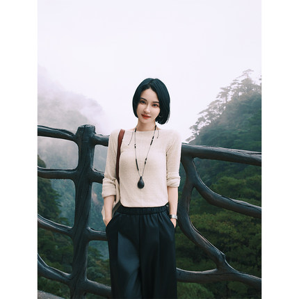 SD251013XL7SS 新中式设计感小众毛衣链