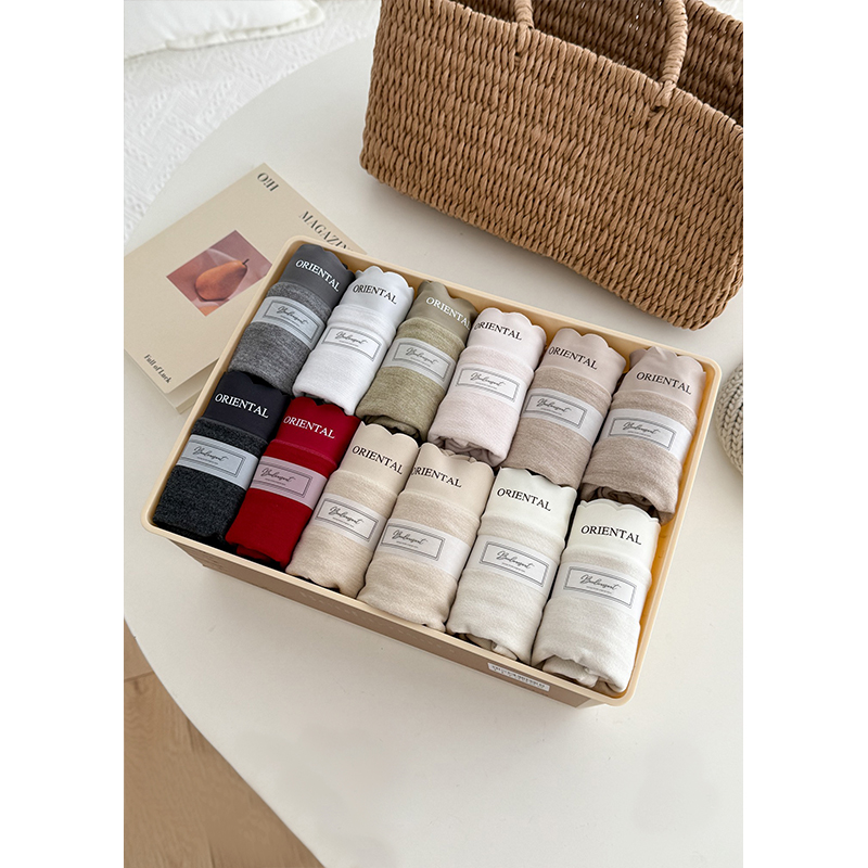 SD251164NY3SS 云感舒适中高腰磨毛内裤（一组四条）