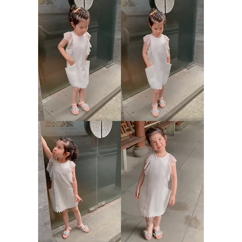 KC2105272LY2儿童款白色连衣裙