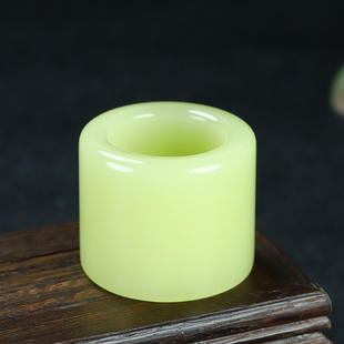 新疆玉和田玉黄口料扳指男士玉扳指玉戒指若羌黄口男大扳指玉指环