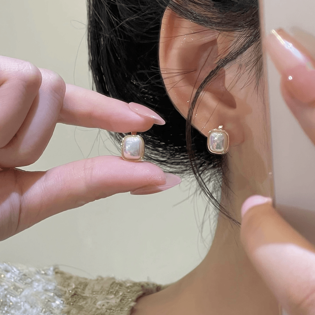 小香风女珠珠耳饰气质百搭耳扣