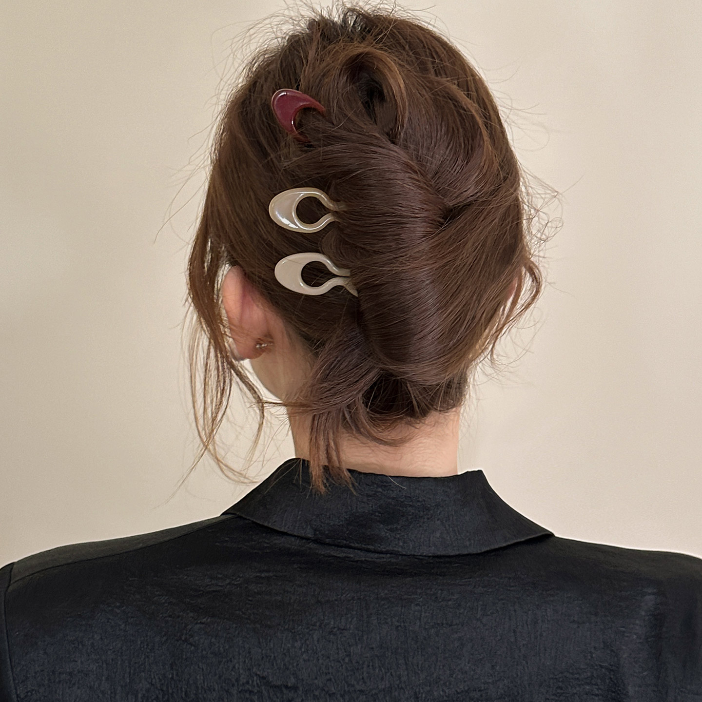 小鱼u型发簪女丸子头盘发固定神器压鬓簪高级感发钗插梳簪子头饰