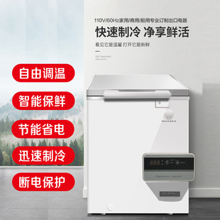 110V船舶外贸出口小冰柜冷冻柜100L船用国外外销