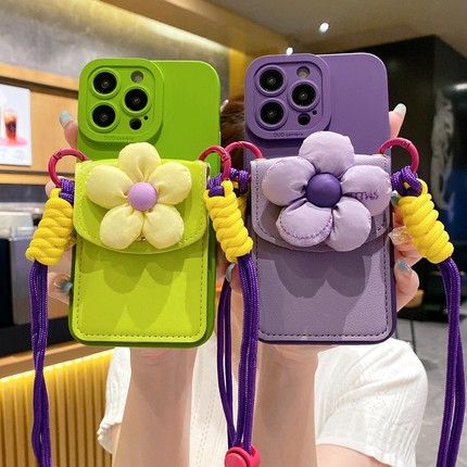 小清新卡包适用OPPOReno14手机壳Reno13/11/9/7/45/6/8/10/12全包A3A2A5防摔女findX8/X6/X5/X7Pro软硅胶壳套