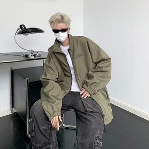 春秋季日系立领夹克衫男士新款潮牌衣服宽松休闲冲锋衣外套HY503图片