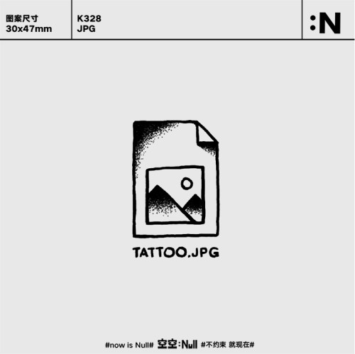 空空NULL JPG  草本保持久防水持久果汁纹身贴
