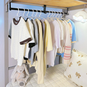 宿舍挂衣神器学生上铺下铺挂衣服收纳架寝室床边床头挂衣架置物架