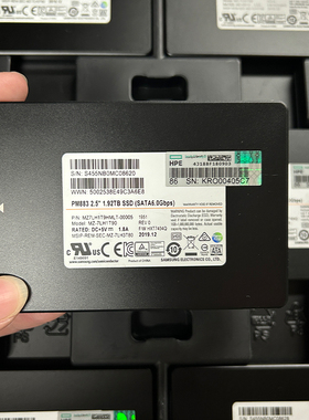 Samsung/三星PM883 1.92TB固态硬盘 HPE版SATA2.5寸 MZ7LH1T9HMLT