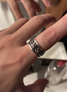唯洛清然记时尚潮男戒指个性潮嘻哈男戒男士帅气戒子1
