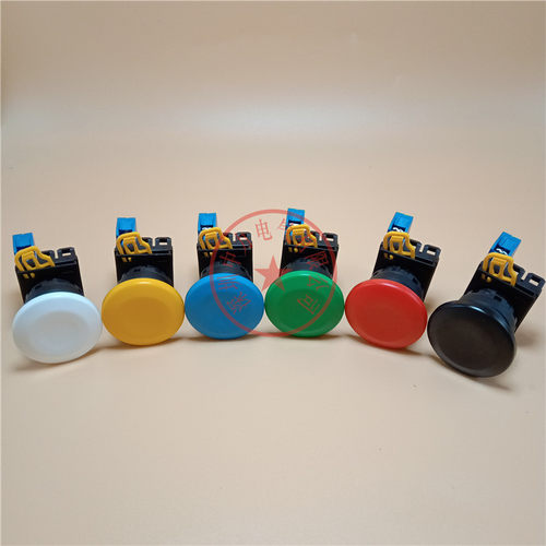原装IDEC和泉蘑菇头自复位按钮开关YW1B-M4E10G/01G/R/Y/W/S/B