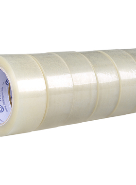 天元 透明白封箱胶 45mm*100Y 5卷装 高粘性胶带快递打包封口胶带