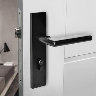 玥玛室内卧室房间门锁家用实木门磁吸分体锁门把手通用型静音锁具