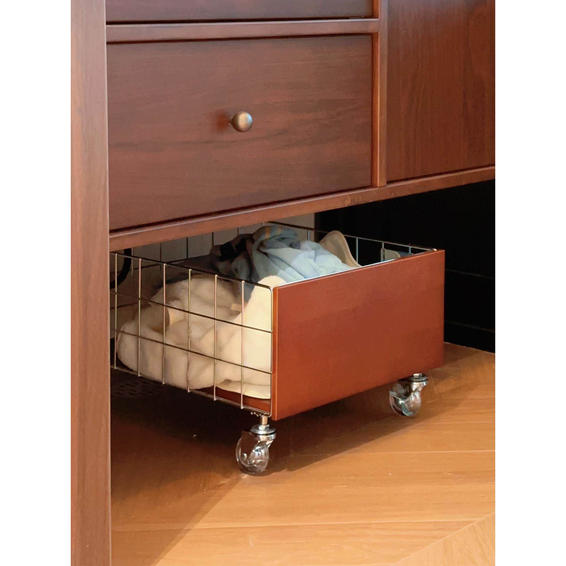 浴室柜下脏衣篮收纳筐家用高级感脏衣篓小推车卫生间落地洗衣篮子