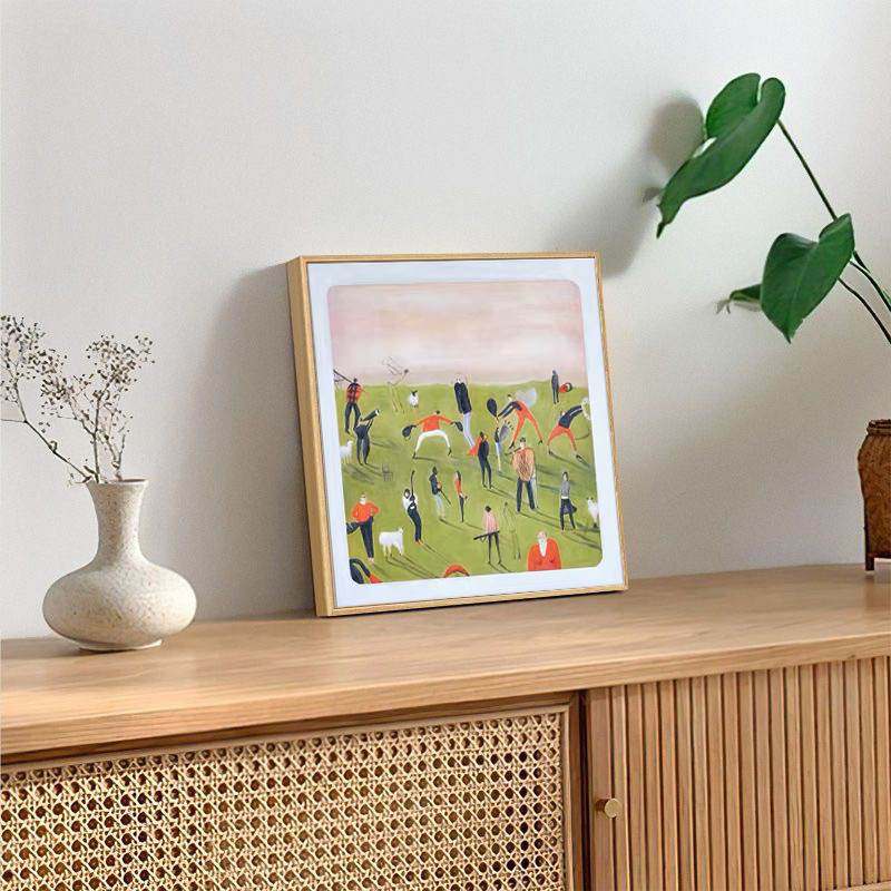 极简大幅色彩抽象时髦创意暖融简约野兽派客厅餐厅艺术装饰画墙画