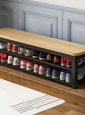 换鞋凳家用门口鞋柜坐凳简约长条凳可坐式鞋架进入户穿鞋凳长凳子