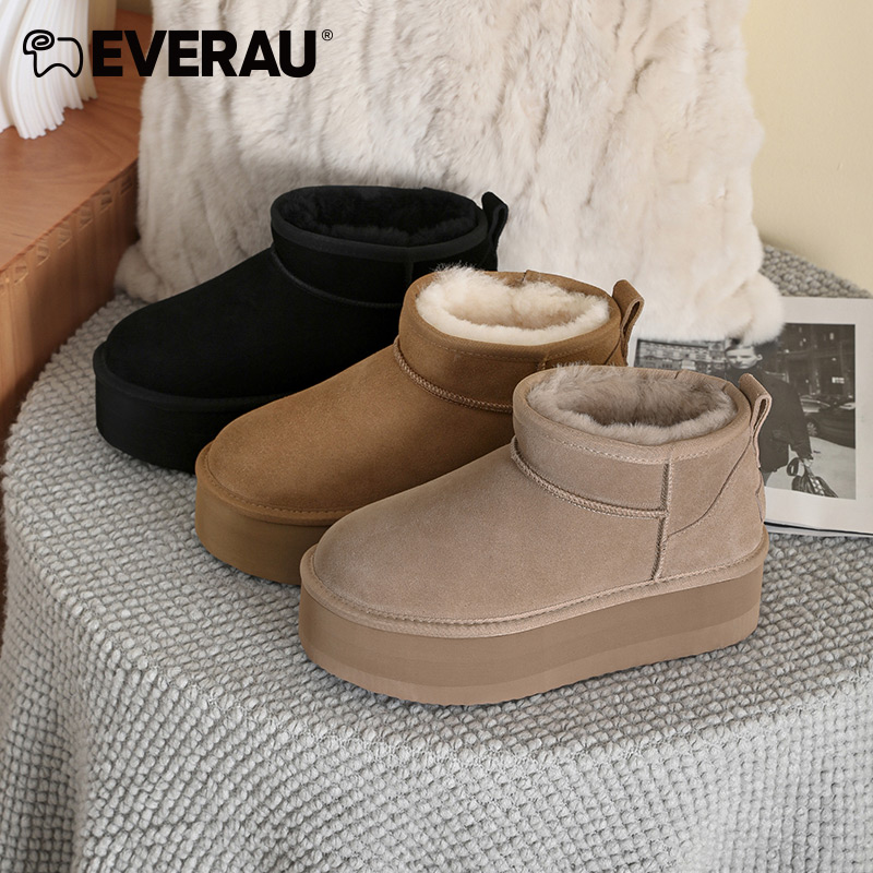 EVERAU冬季羊毛雪地靴