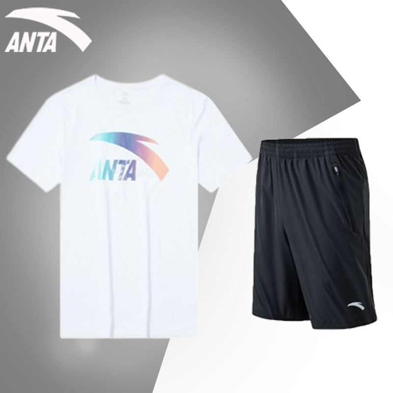 安踏运动套装2025夏季短袖