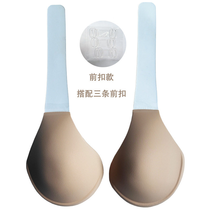 钢圈款大码硅胶胸贴光面隐形文胸聚拢提拉无肩带内衣聚拢胸贴