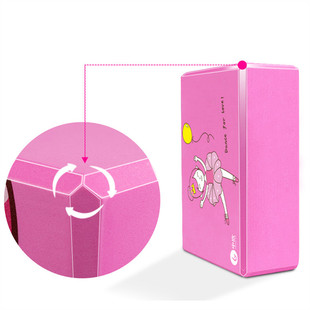 女孩舞蹈练功砖压腿彩印卡通泡沫跳舞砖块eva儿童瑜伽垫热销