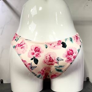 1729#维克斯菲新款内裤女低腰印花V型环扣丁字裤内裤三角裤批
