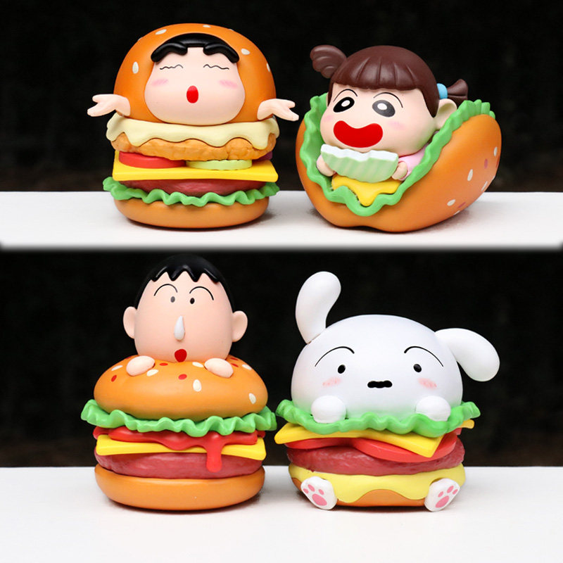 优质版汉堡小新潮玩盲盒手办模型蛋糕桌面车载装饰品治愈系小摆件,模玩/动漫/周边/娃圈三坑/桌游,潮玩盲盒,淘宝优惠券,粉丝福利购,淘宝优惠卷