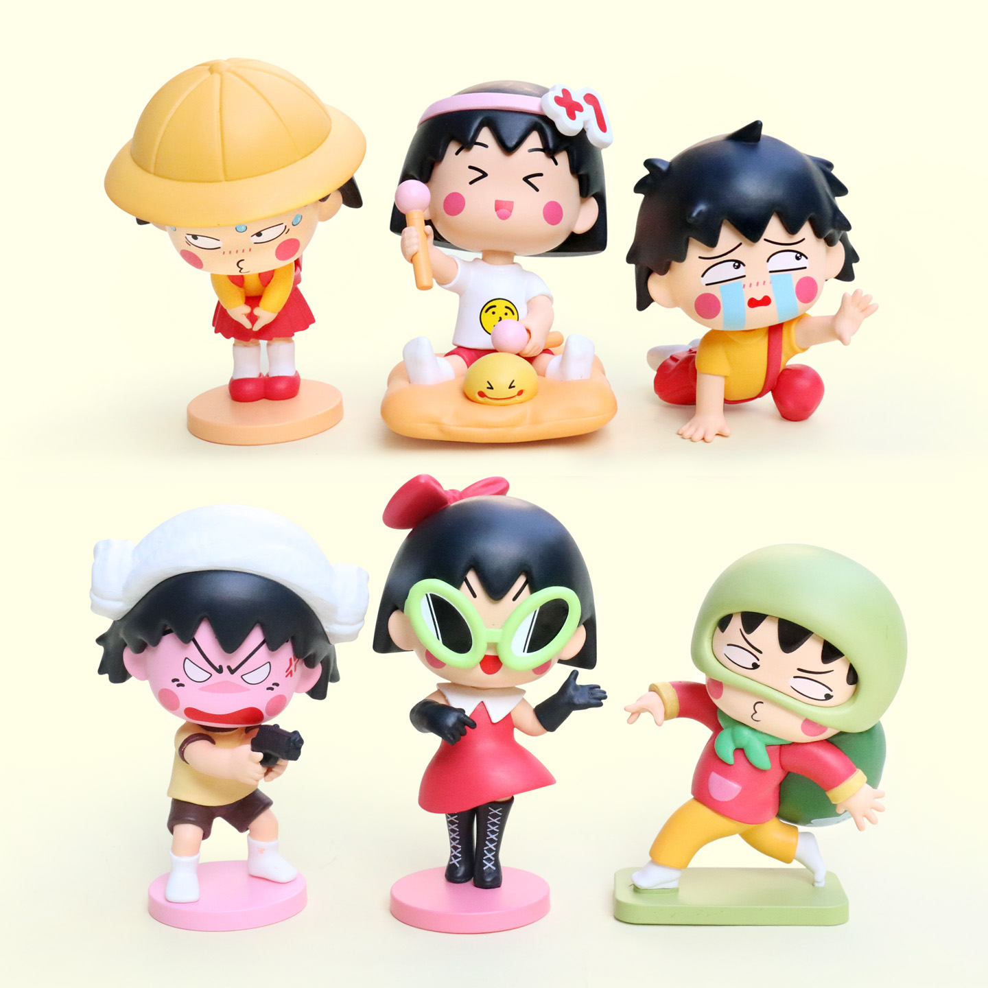 卡通动漫樱桃小丸子盲盒手办摆件