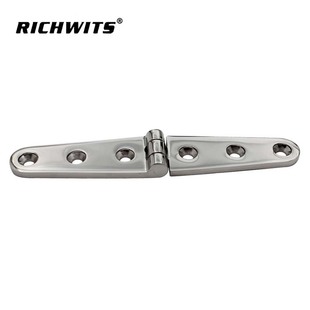 RICHWITS 一字六孔合页 镜面抛光铰链 不锈钢316 船用五金配件