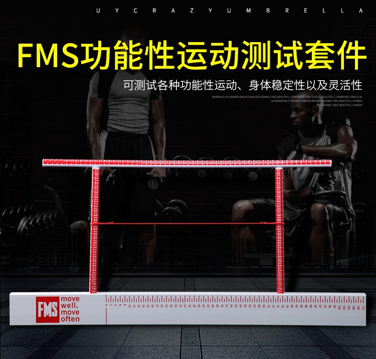 fms功能性动作筛查套件fms测试工具评估板YBT运动测试套件