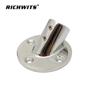 船用五金 不锈钢45度圆管座 管座 RICHWITS 法兰底座