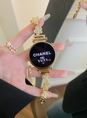 2025新款繁华旋转锆石适用华为gt6/gt5手表表带gt4夏季watch4pro女款gt3时尚watch3手链式gt2荣耀magic女士e