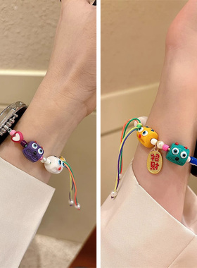 夏天多巴胺适用华为gt4表带gt5智能gt2手表带gt3可爱gtrunner女款41mm女士buds小香风watch3pro专用gspro手链