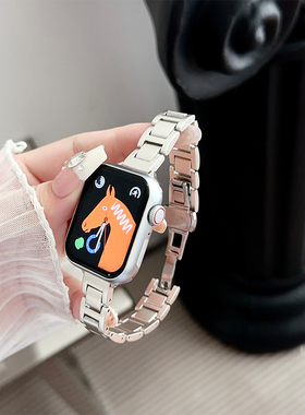 gazk适用iwtchs10表带s9新款苹果iwatchs8手表夏季iPhonewatch8金属iwatchse手表带iwatchs6女款applewatchs7