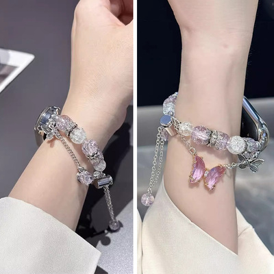 小香风梦幻蝴蝶小米手环8表带pro