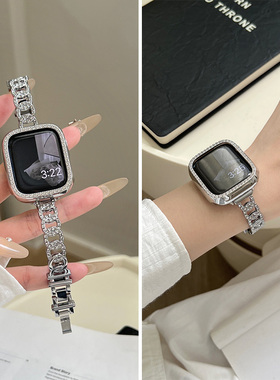 Gazk适用iwatchs10表带applewatch9苹果手表带s7代c字s8金属钻SE手链式iPhonewatch夏季s9女款高级感s6手链s5