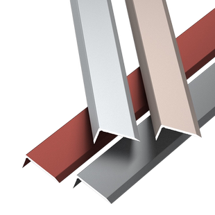 铝合金木地板L型免胶自粘收边条7字瓷砖包边不锈钢直角收口压边条